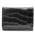 Women Simple Solid Color Folding Flap Cover Mini Wallet - Image 6