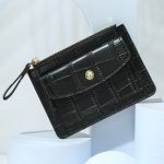 Women Fashion Candy Color Crocodile Multi-Card Wallet - Image 6