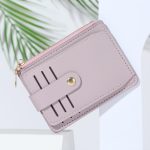 Women Fashion Simple PU Zipper Wallet - Image 6