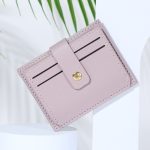 Women Simple Fashion Solid Color Drawstring Snap Wallet - Image 6