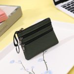 Wholesale Women Simple Solid Color Multi-Pocket Zipper Wallet - Image 6