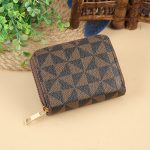Wholesale Women Simple PU Old Pattern Multi-Card Slot Mini Wallet - Image 6