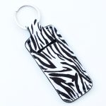 Wholesale Women Personalized Creative Leopard Flower Butterfly Perfum Bottle Keychain Bag