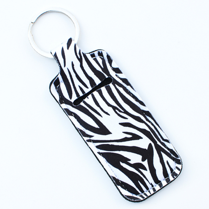 color_0-1464 Women Personalized Creative Leopard Flower Butterfly Perfum Bottle Keychain Bag - Image 1
