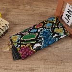 Wholesale Women Fashion Snake Skin Pattern Multi-Function Long Wallet - Image 3