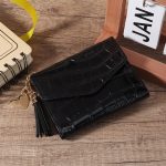 Wholesale Women Fashion Simple Solid Color Stone Pattern Wallet - Image 4