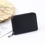 Wholesale Fashion Simple Solid Color Multi-Functional Card Bag Zipper Wallet - Image 5