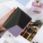 Wholesale Women Simple Three-Color Stitching Zipper Short Wallet - Image 6