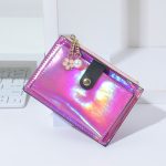 Wholesale Women Fashion Simple Solid Color Laser Wallet - Image 5