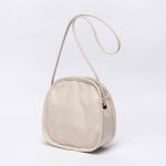 Women Fashion Simple Canvas Round Shoulder Bag - Image 4