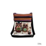Wholesale Women'S Ethnic Double Zip Owl Print Shopping Bag - Image 13