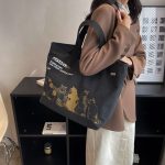 Wholesale Women Fashion Large Capacity Canvas Tote Bag - Image 10