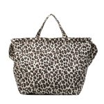 Wholesale Women Casual Leopard Printed Large Capacity Canvas Tote Bag - Image 7