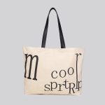 Wholesale Simple Large-Capacity Letter-Print Canvas Tote Bag - Image 3