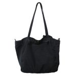 Women Fashion Retro Solid Color Large Capacity Canvas Tote Bag - Image 6