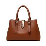 Wholesale Women Fashion Casual Solid Color Litchi Pattern Handbag