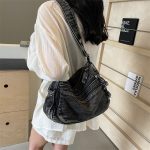 Wholesale Women Fashion Casual Large Capacity Denim Crossbody Bag - Image 6