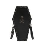Wholesale Women Fashion Gothic Coffin Chain Rivet Cross Crossbody Bag - Image 6