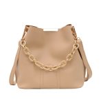 Wholesale Women Fashion Chain Decorative Solid Color Large Capacity Bucket Crossbody Bag - Image 6
