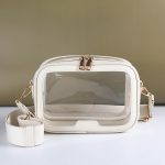 Wholesale Women Fashion Casual Solid Color Transparent Crossbody Bag - Image 6