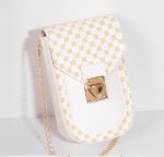 Women Fashion Flip Lock Rectangular Chain Crossbody Bag - Image 6