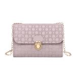 Wholesale Women Fashion Embossed Flap Lock Square Chain Crossbody Bag - Image 6