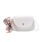 Wholesale Women Fashion Crocodile Flap Mini Silk Scarf Crossbody Bag - Image 6