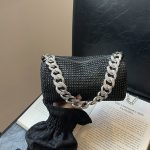 Wholesale Women Fashion Metal Chain Rhinestone Crossbody Bag - Image 6