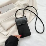 Women Casual Simple Solid Color Mobile Phone Crossbody Bag - Image 6