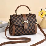 Wholesale Women Casual Retro Simple Color Block Handbag - Image 5