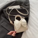 Women Fashion Cute Solid Color Bowknot Crossbody Bag - Image 6