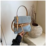 Wholesale Simple Shoulder Strap Fashionable Denim Portable Small Square Bag - Image 5
