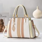 Wholesale Women Fashion Casual Simple Color Block Handbag - Image 2