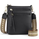 Women Multi-Zipper Pocket Vertical Crossbody Bag - Image 3