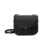 Women Casual Solid Color Flap Saddle Crossbody Bag - Image 5