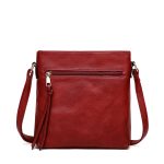 Wholesale Women Autumn Retro Tassel Double Zipper Bag