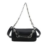 Women Fashion Casual Solid Color Chain Cylindrical Crossbody Bag - Image 6