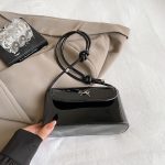 Women Fashion Casual Solid Color Bowknot Buckle Crossbody Bag - Image 6