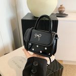 Fashion Bow Mini Square Crossbody Bag - Image 6