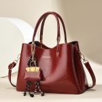 Women Fashion Casual Solid Color Pendant Handbag - Image 4