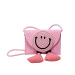Wholesale Summer Smiley Creative Straw Bag Crossbody Bag - Image 5