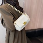 Wholesale Women Fashion Casual Simple Solid Color Chain Crossbody Bag - Image 5