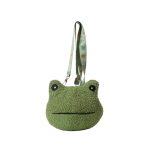 Wholesale Women Fashion Cute Cartoon Plush Frog Doll Crossbody Bag - Image 5