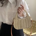 Wholesale Women Fashion Casual Straw Woven Beach Crossbody Bag - Image 5