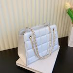 Women'S Fashion Check Indentation Simple Chain Small Square Bag - Image 10