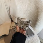Wholesale Fashion Rhinestone Butterfly Design Mini Metal Crossbody Bag - Image 6