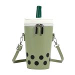 Wholesale Women Simple Creative Milk Tea Style Zipper Crossbody Bag - Image 8