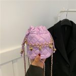 Wholesale Fashion Solid Color Chain Mini Crossbody Bag - Image 6