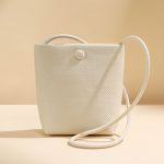 Wholesale Women Fashion Simple Solid Color Woven Crossbody Bag - Image 5