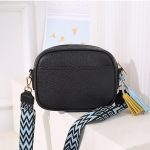 Wholesale Women Fashion Square Wide Strap Pendant Crossbody Bag - Image 5